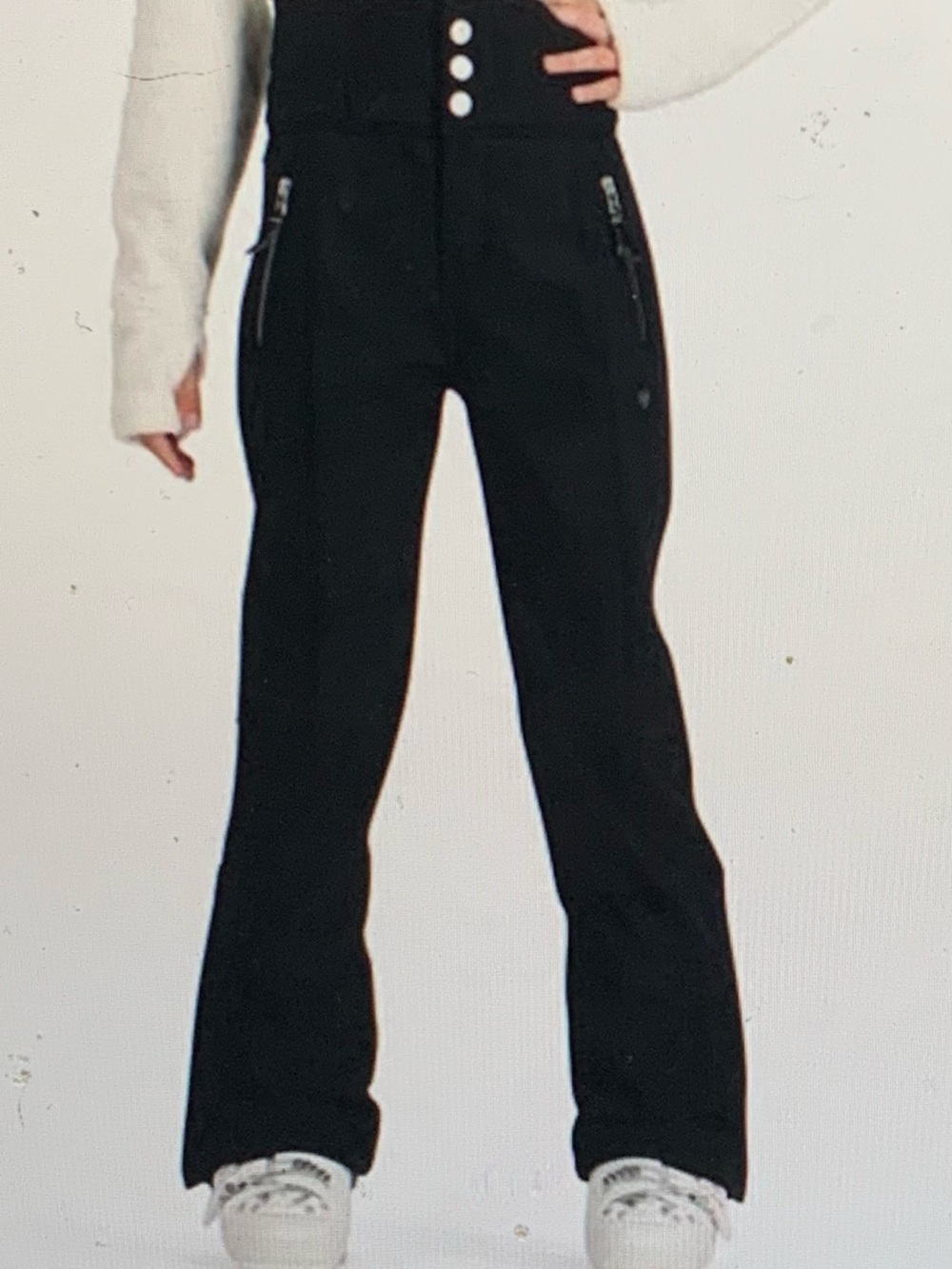 Obermeyer pants ski girls 10/12 Black Flare “Jolie” style 35023 Zip Pockets